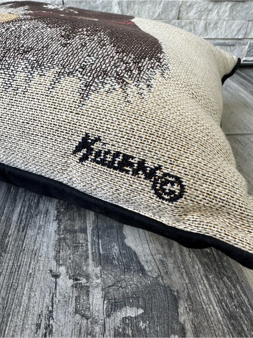 Schnauzer Needlepoint Decorative Pillow